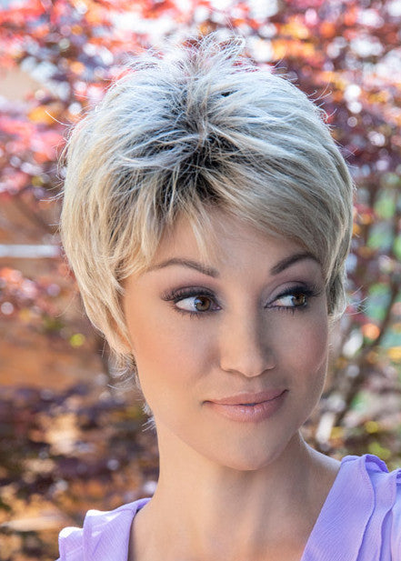 Jacqueline Envy Wigs left view  champagne shadow 3