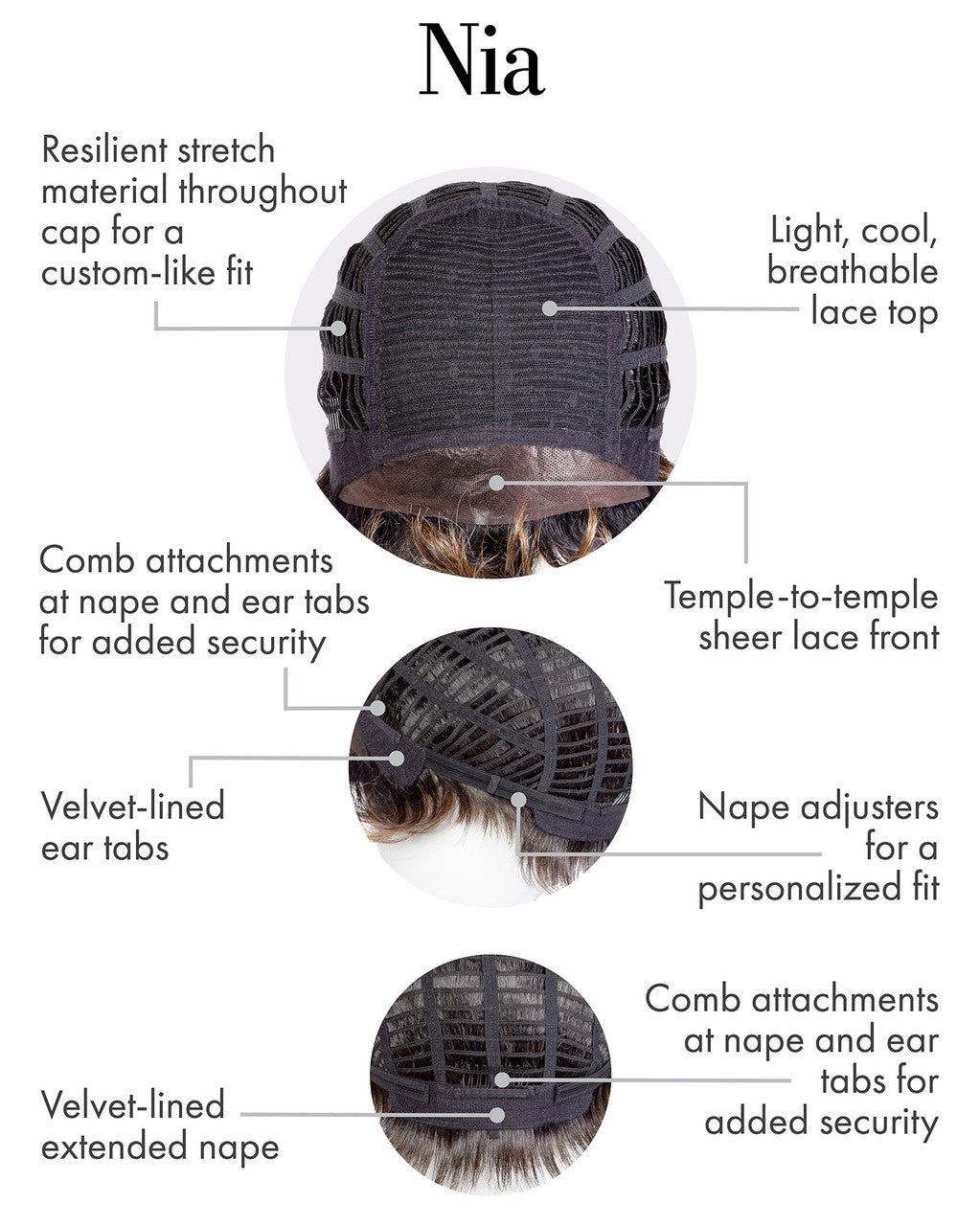 Nia Kim Kimble Wigs | Lace Front | Heat-Friendly Synthetic Hair