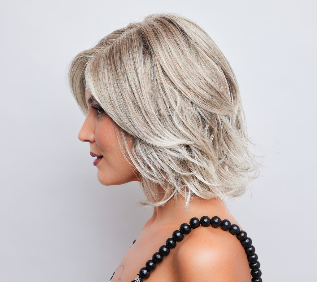 Kade | Noriko Wigs | Lace Front Lace Part | Ice Blond -3