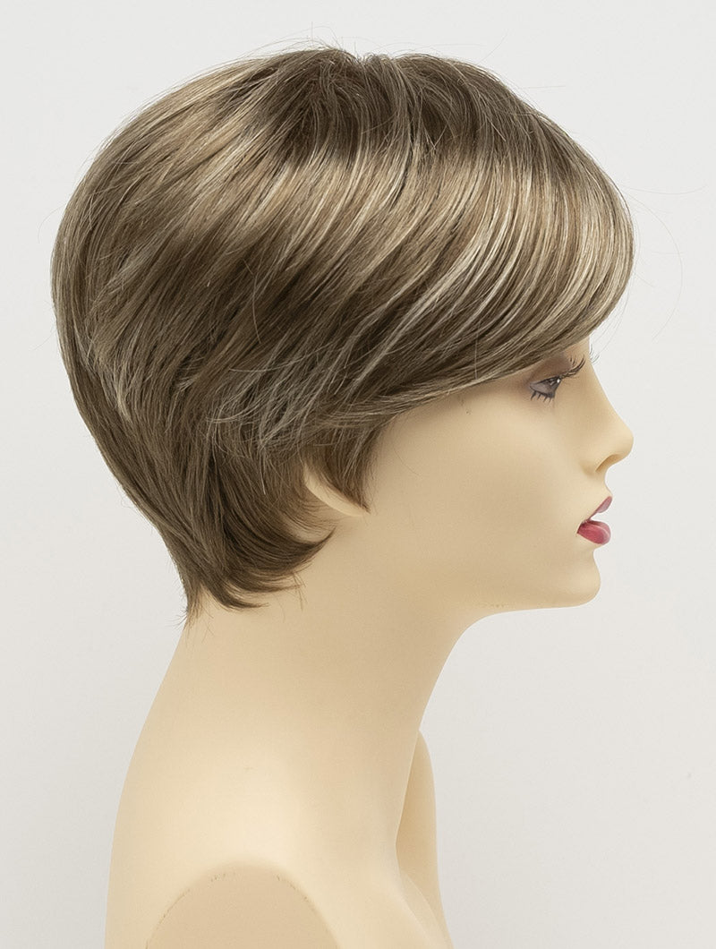 Kris | Envy | Hand Tied Mono Part | Short Pixie | Synthetic