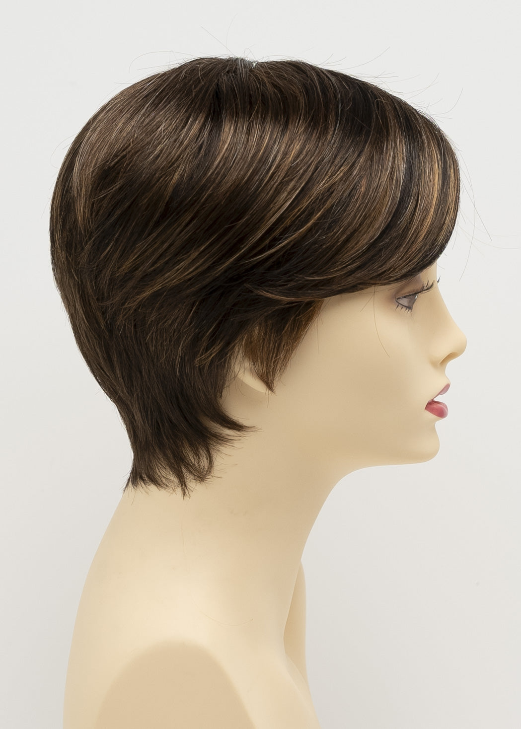 Kris | Envy | Hand Tied Mono Part | Short Pixie | Synthetic