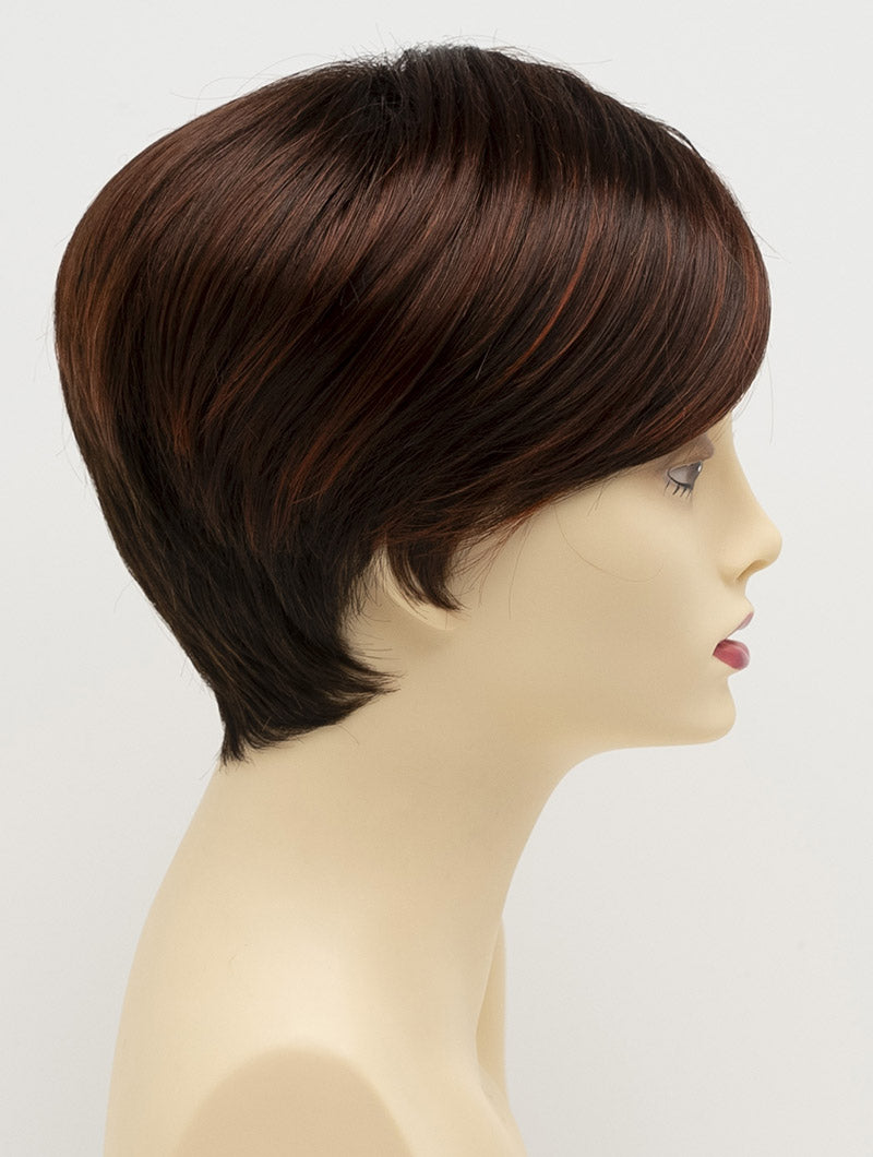 Kris | Envy | Hand Tied Mono Part | Short Pixie | Synthetic