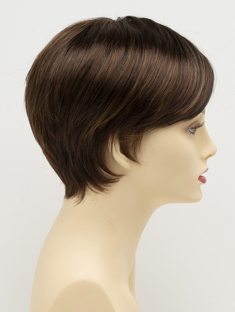 Kris | Envy | Hand Tied Mono Part | Short Pixie | Synthetic