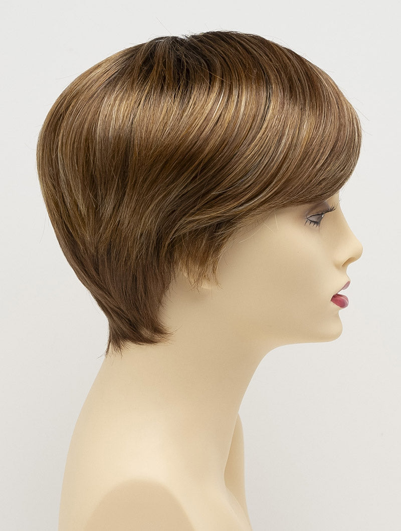 Kris | Envy | Hand Tied Mono Part | Short Pixie | Synthetic