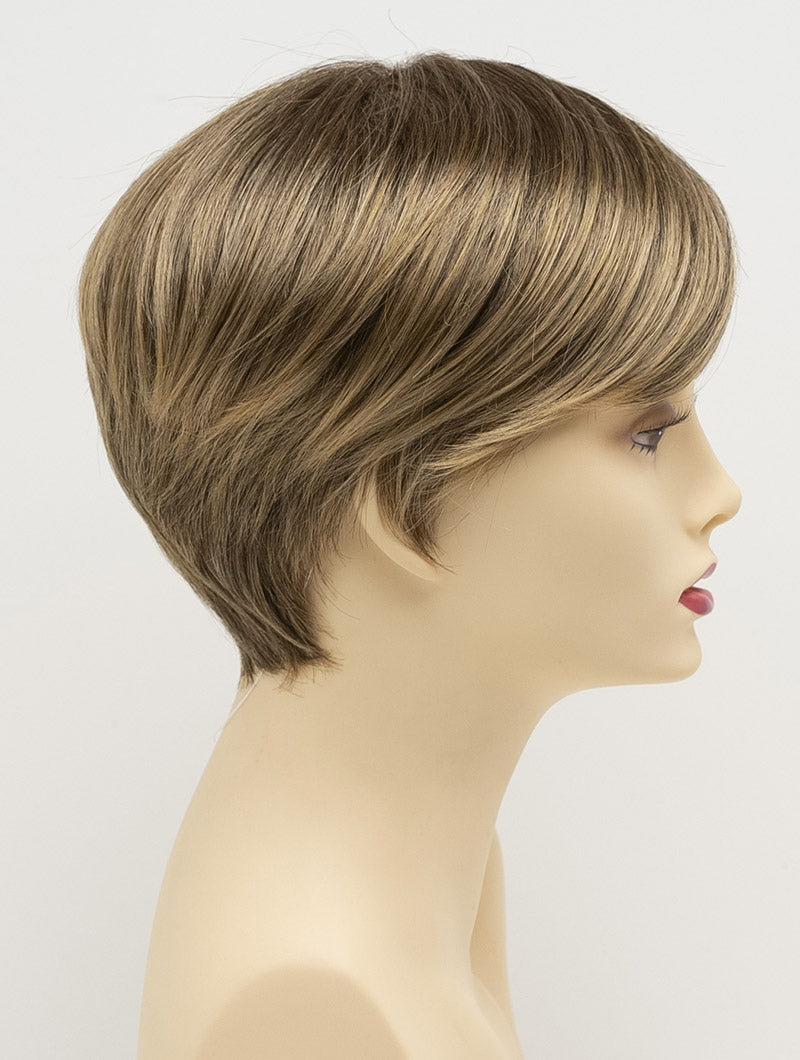 Kris | Envy | Hand Tied Mono Part | Short Pixie | Synthetic