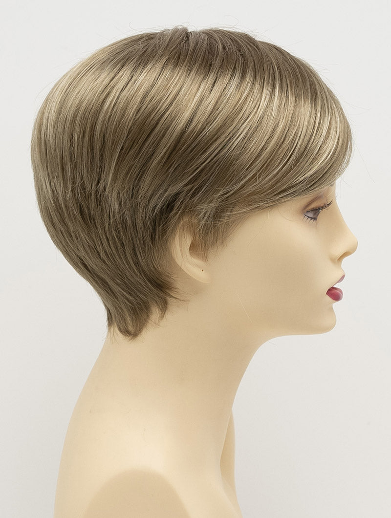 Kris | Envy | Hand Tied Mono Part | Short Pixie | Synthetic