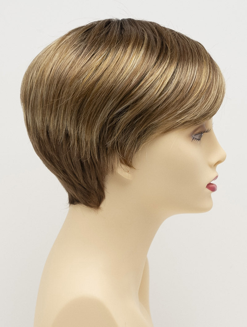 Kris | Envy | Hand Tied Mono Part | Short Pixie | Synthetic