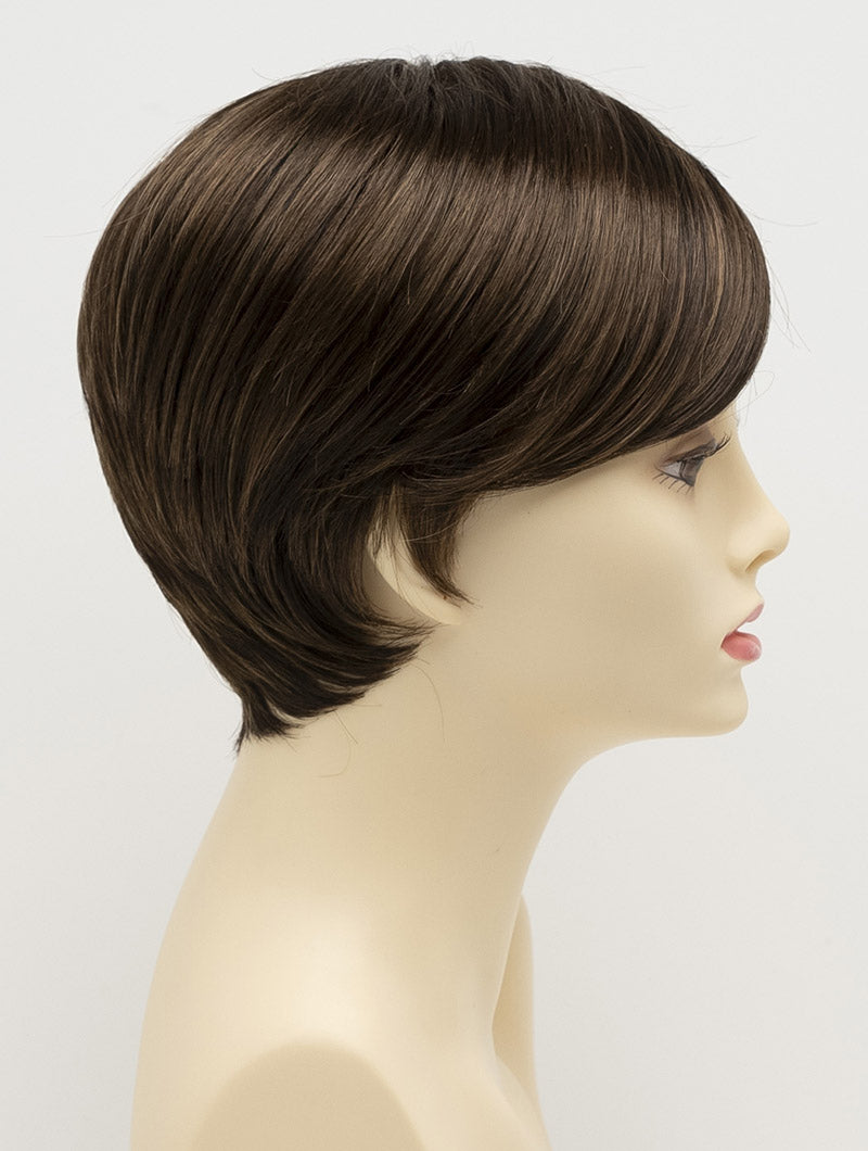 Kris | Envy | Hand Tied Mono Part | Short Pixie | Synthetic