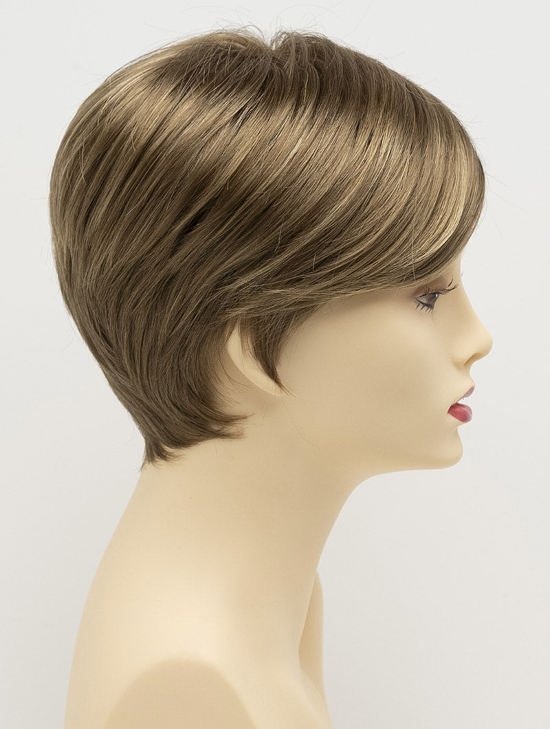 Kris | Envy | Hand Tied Mono Part | Short Pixie | Synthetic