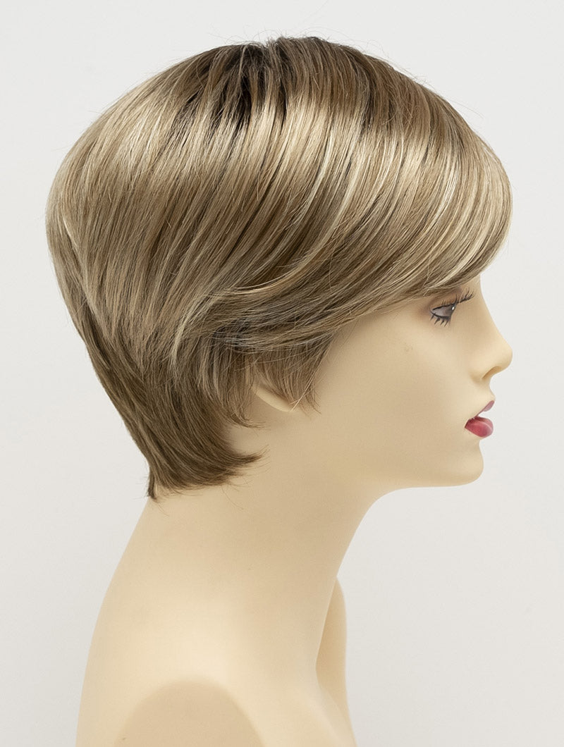 Kris | Envy | Hand Tied Mono Part | Short Pixie | Synthetic