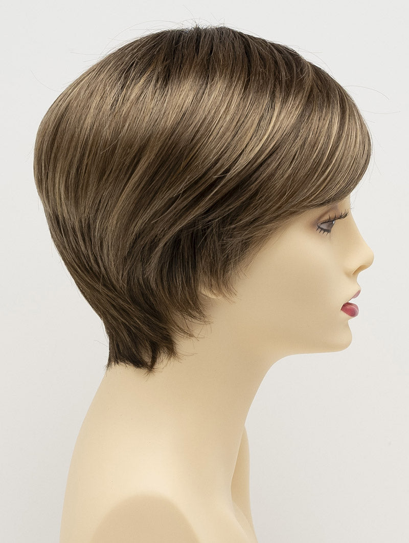 Kris | Envy | Hand Tied Mono Part | Short Pixie | Synthetic