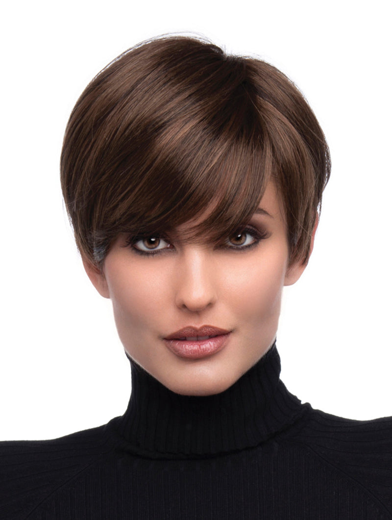 Kris | Envy | Hand Tied Mono Part | Short Pixie | Synthetic