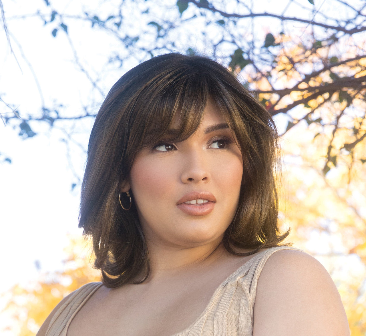 Levy | Amore Wigs | Monotop | Front View  -2  Kandy Brown