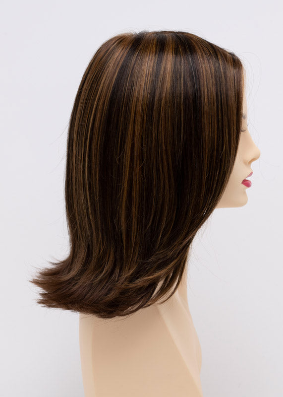 Lisa | Envy | Lace Front Mono Top | Long Layered Bob (Lob) | Human Hair Blend