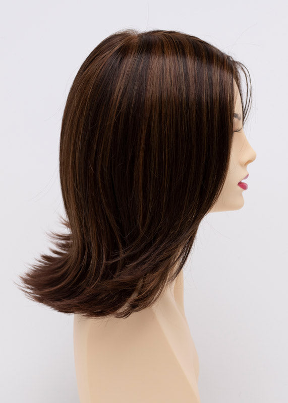 Lisa | Envy | Lace Front Mono Top | Long Layered Bob (Lob) | Human Hair Blend