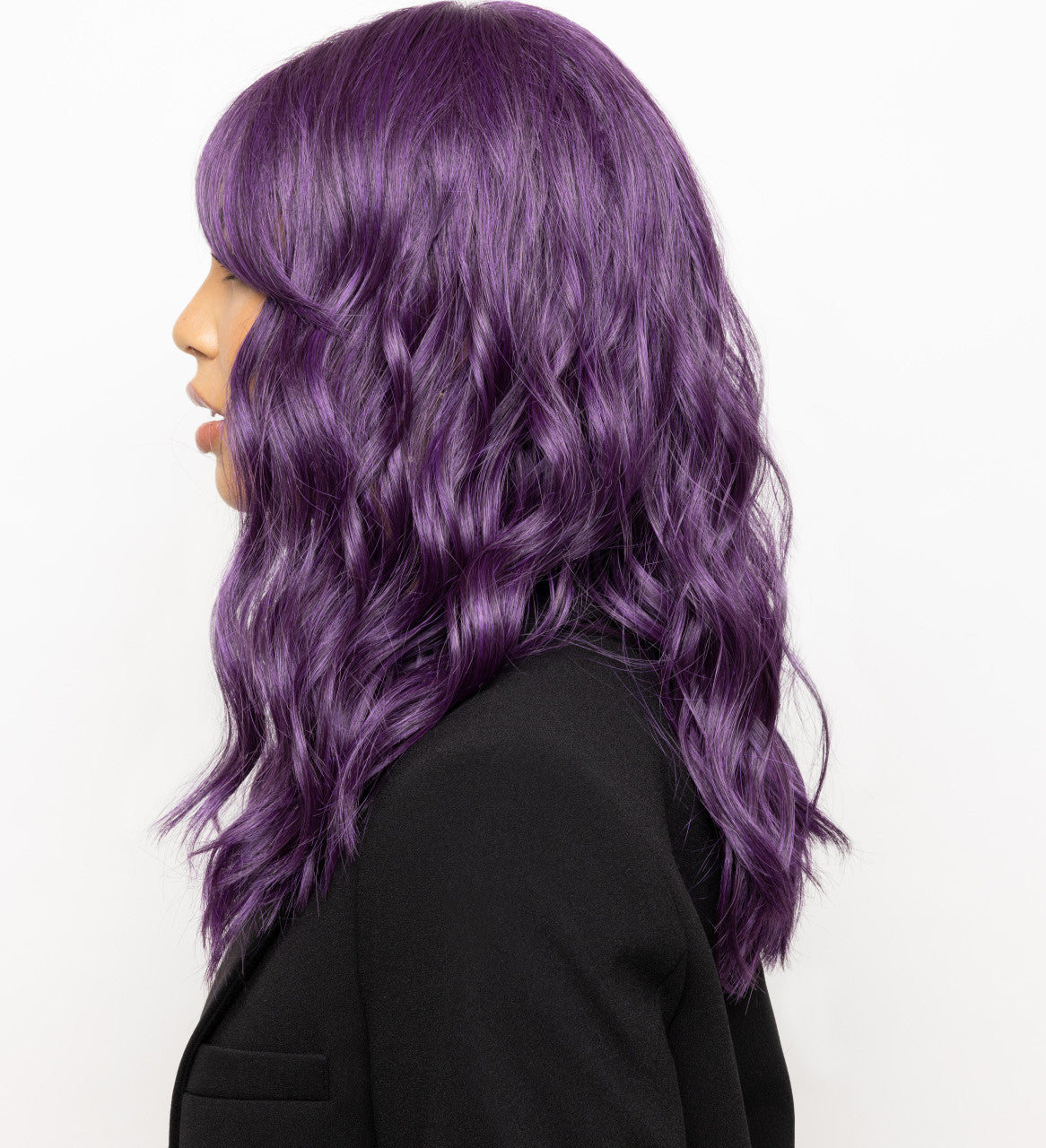 LUSH WAVEZ SYNTHETIC WIG side view 2