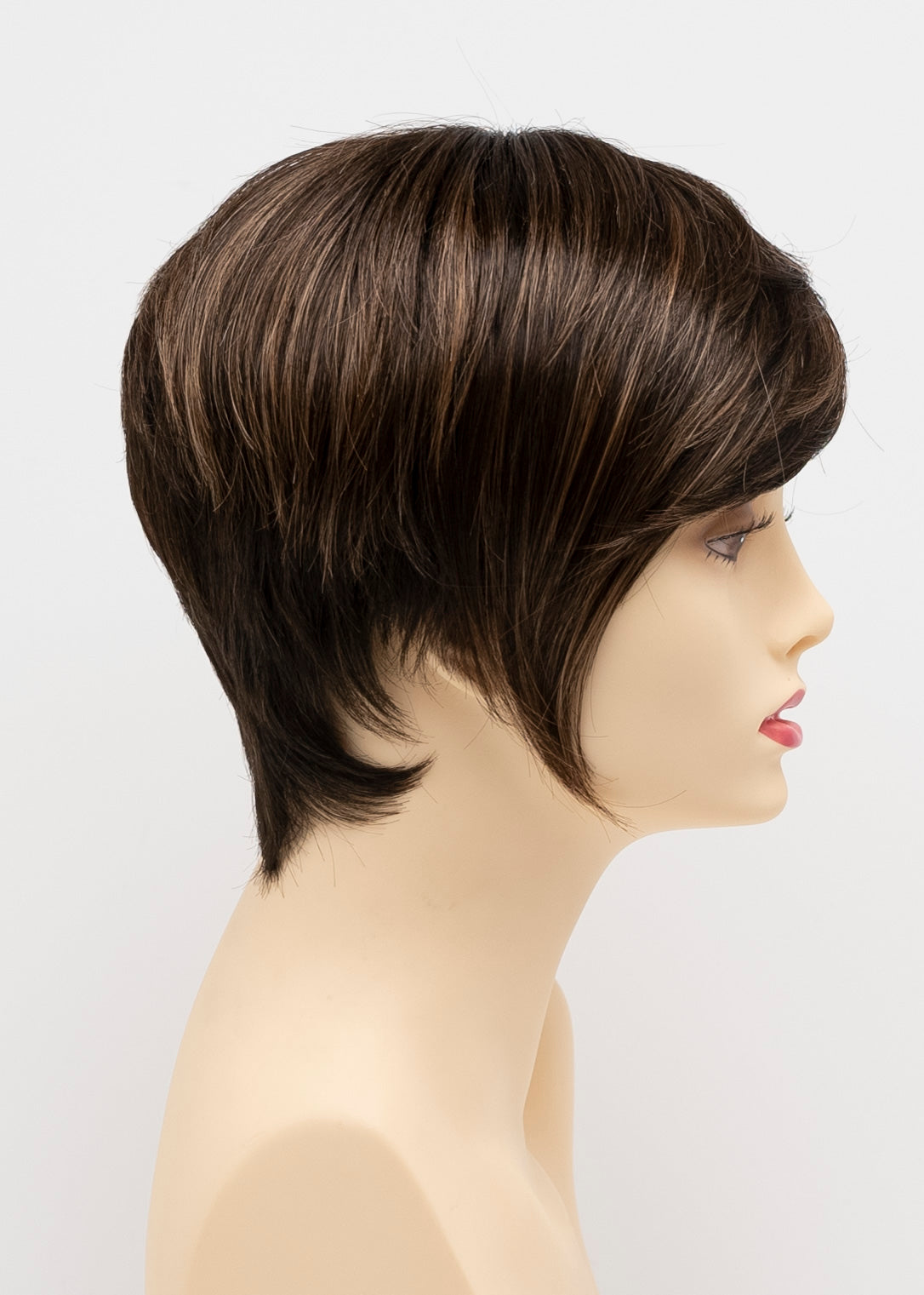 Miley | Envy | Mono Part | Short Layered Pixie | Synthetic