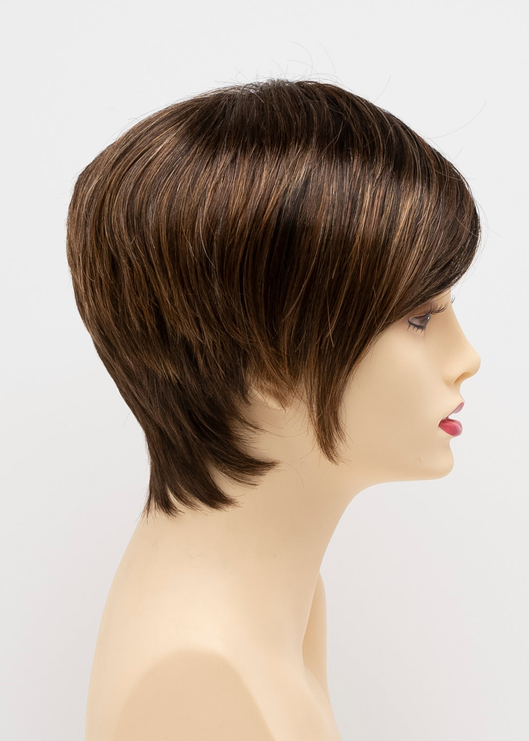 Miley | Envy | Mono Part | Short Layered Pixie | Synthetic