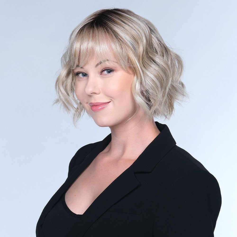 Morning Storm |  Belle Tress Wigs | Lace Front | Heat Safe | Front  View 3 Butter beer blond