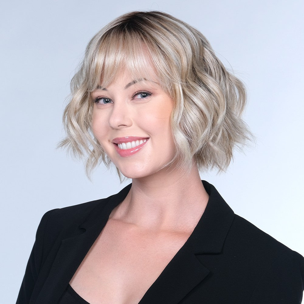 Morning Storm |  Belle Tress Wigs | Lace Front | Heat Safe | Front  View 2 Butter beer blond