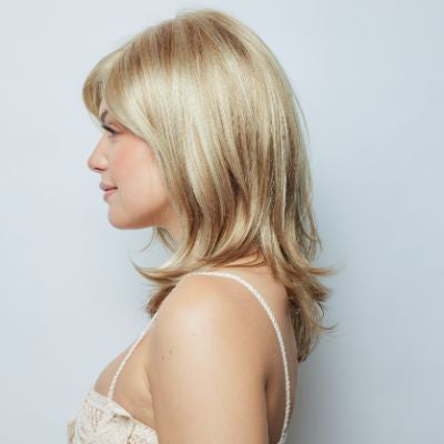 Marion | Orchid Collection | Lace Front Lace part | Side View | Champagne Blush