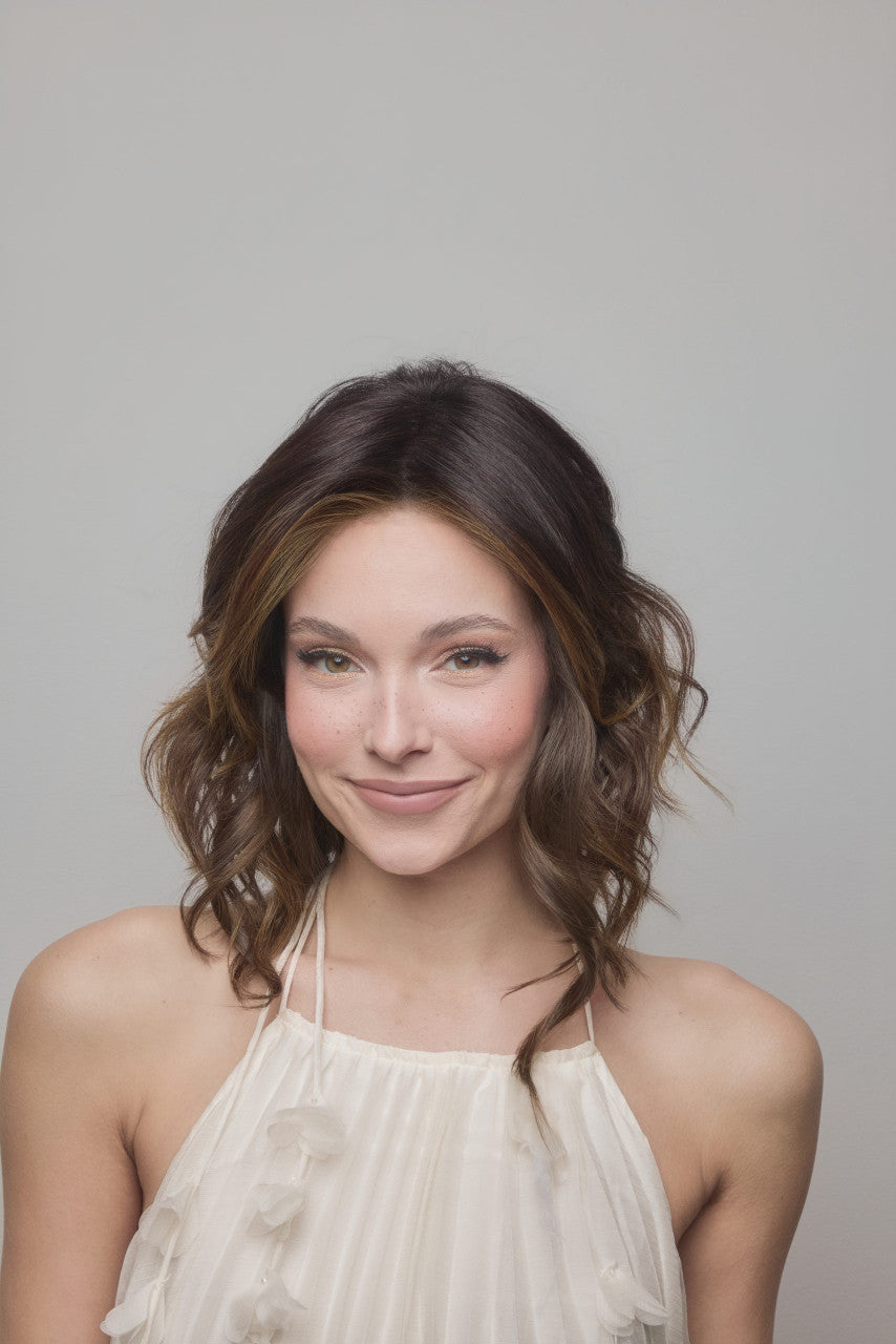 MEDIUM WAVY  Top Piece  Mono | Amore Wigs