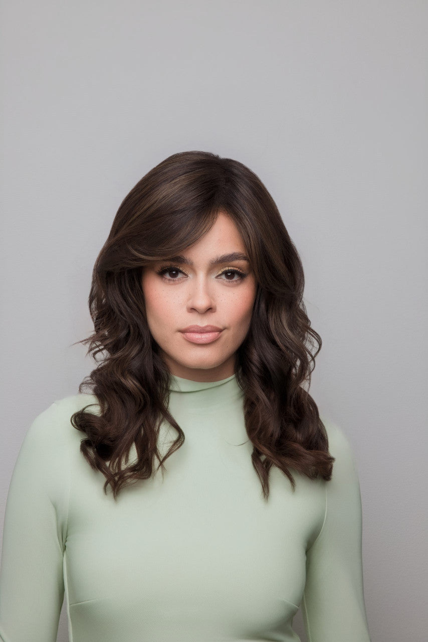 MEDIUM WAVY  Top Piece  Mono | Amore Wigs