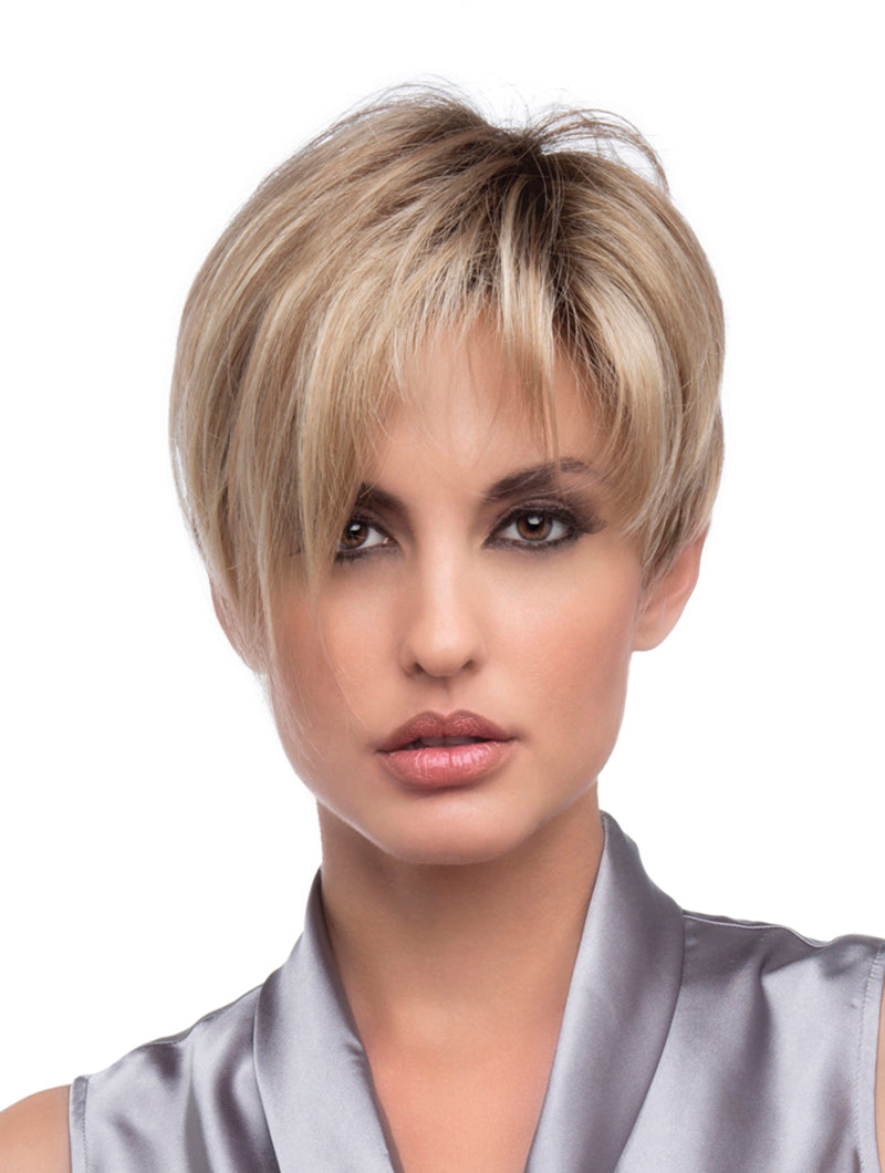 Miley | Envy | Mono Part | Short Layered Pixie | Synthetic