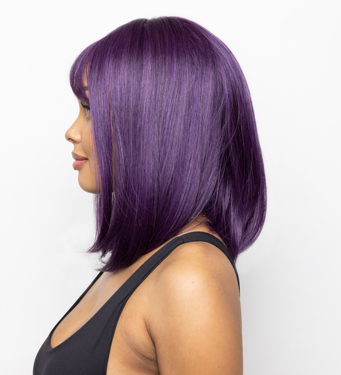 MOD SLEEK SYNTHETIC WIG side view 2