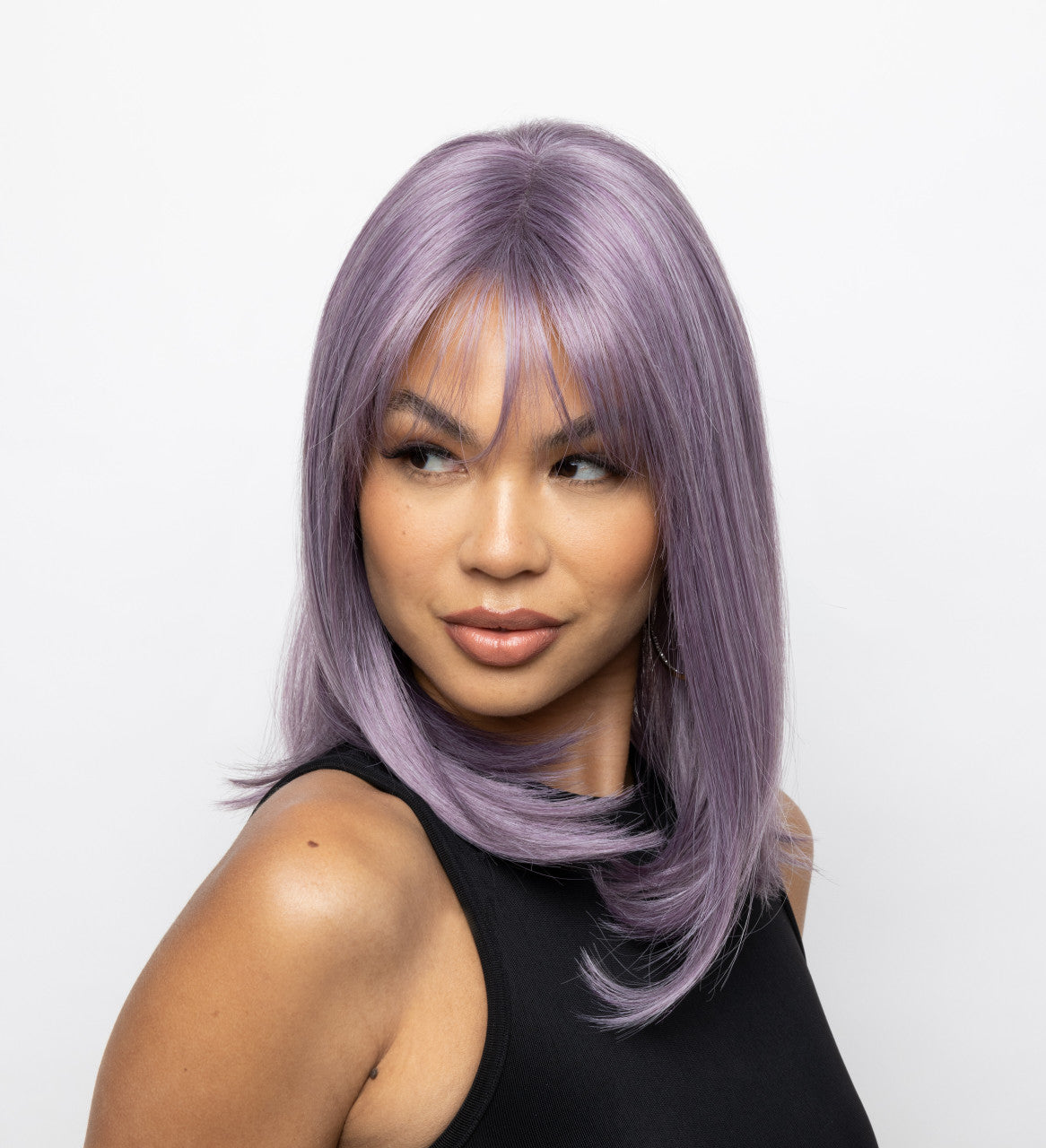 MOD SLEEK SYNTHETIC WIG side view