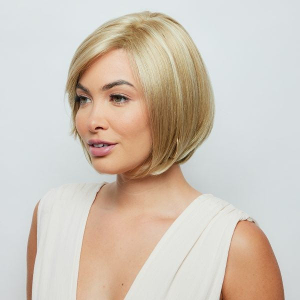 Nikki | Orchid Collection | Lace Front Lace part | Side View |  Creamy Toffee