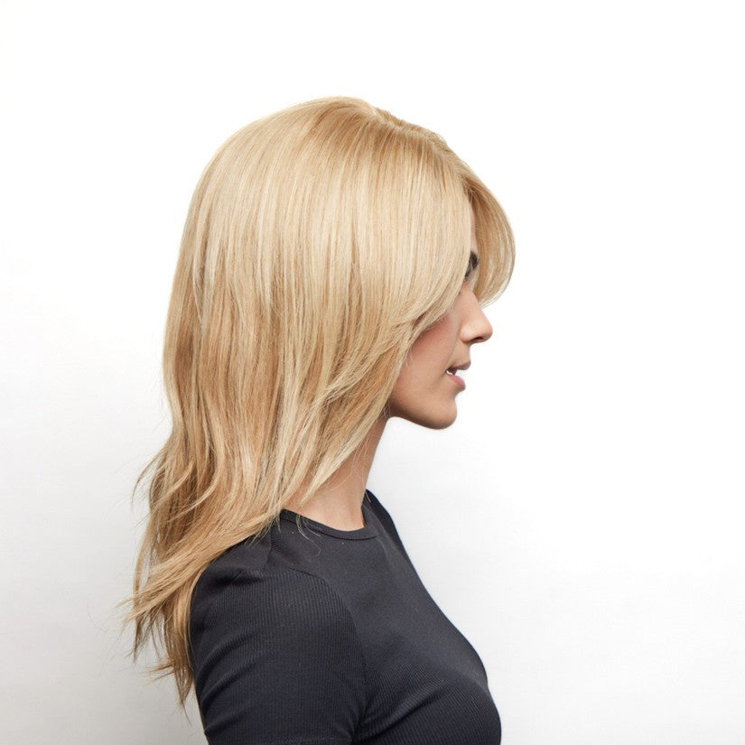 Olivia Orchid Wigs | Human Hair | Lace Front Monotop - side view