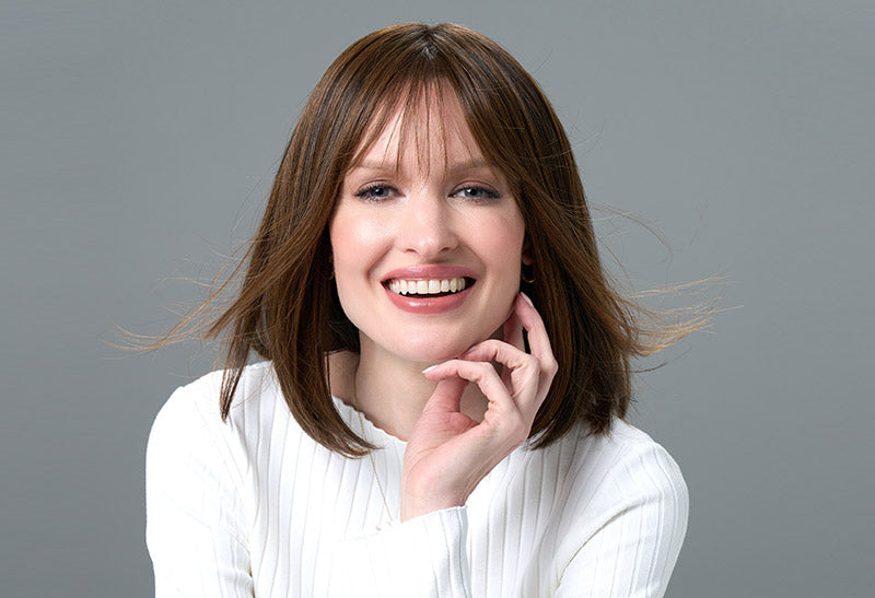 Paige | Envy | Hand-Tied Lace Front | Medium Bob | Human Hair Blend