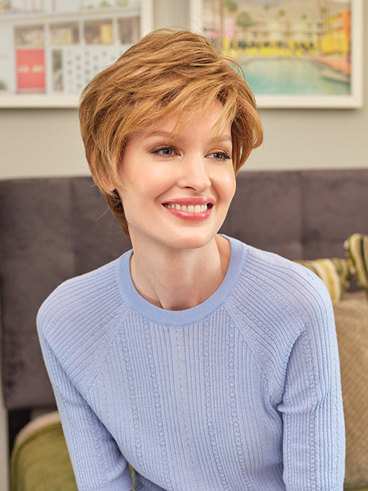 Paula | Envy | Lace Front Mono Top Hand-Tied | Short Pixie | Human Hair Blend