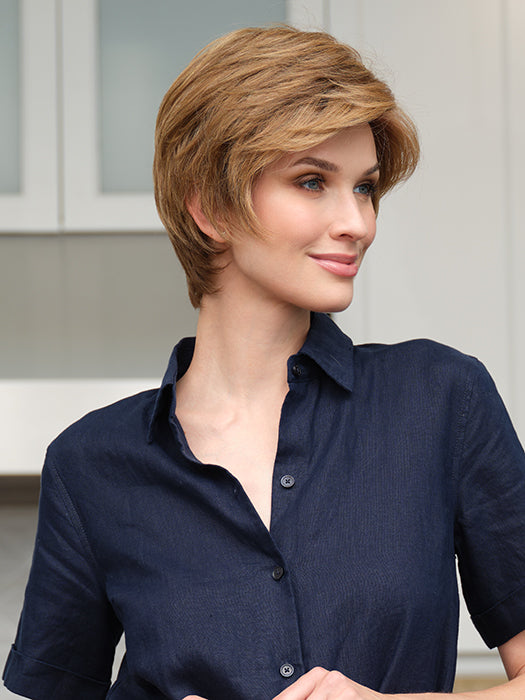 Paula | Envy | Lace Front Mono Top Hand-Tied | Short Pixie | Human Hair Blend