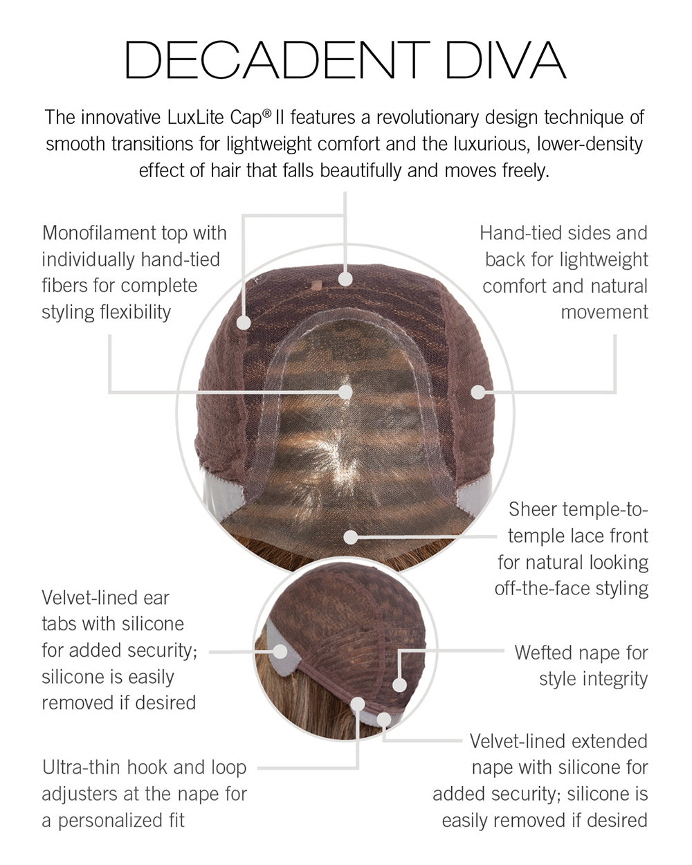 Decadent Diva | Raquel Welch | Lace Front Monotop NEW!