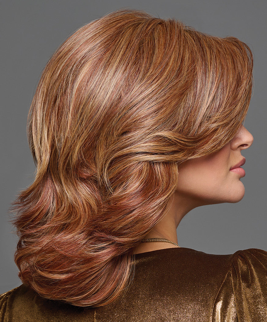 Flip the Script | Raquel Welch Wigs | RL31/29 Fiery Copper | Side View