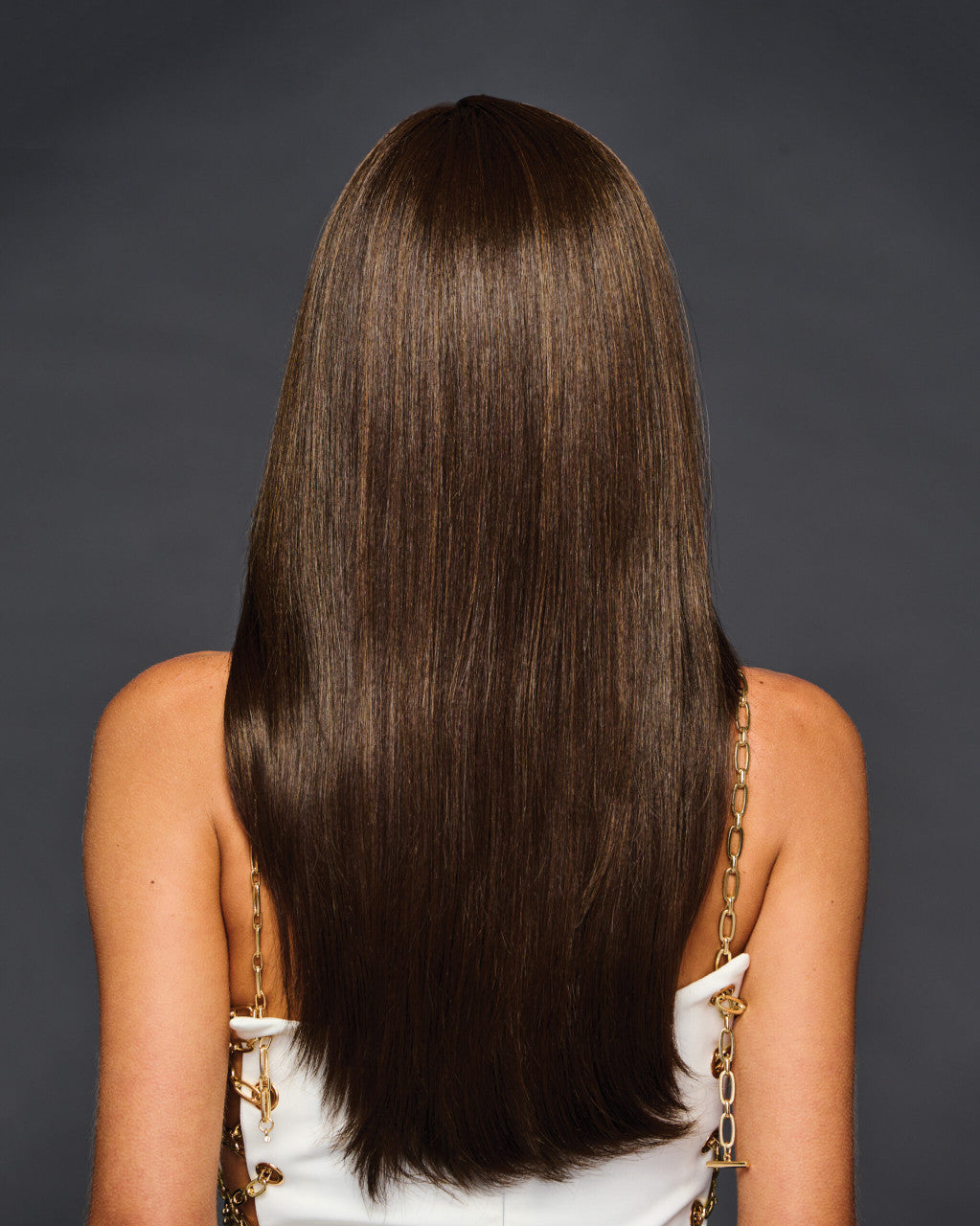 Stay the Night | Raquel Welch | Monopart | Lace Front | back view | RL4/6 black coffee