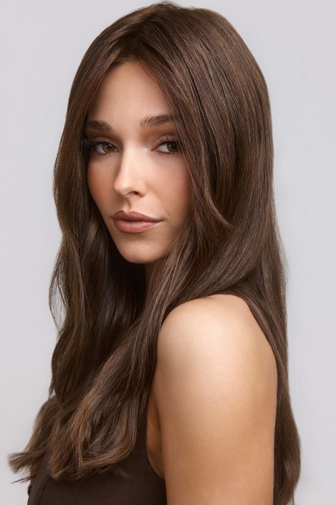 Remy 14 | Amore | Lace Front Mono | Average | Color | Remy Human Hair Topper