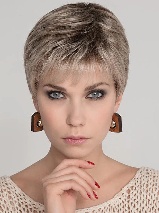 MIA MONO by ELLEN WILLE in SAND MULTI ROOTED 14.26.16 | Medium Ash Blonde and Lightest Pale Blonde with Medium Blonde Blend and Shaded Roots