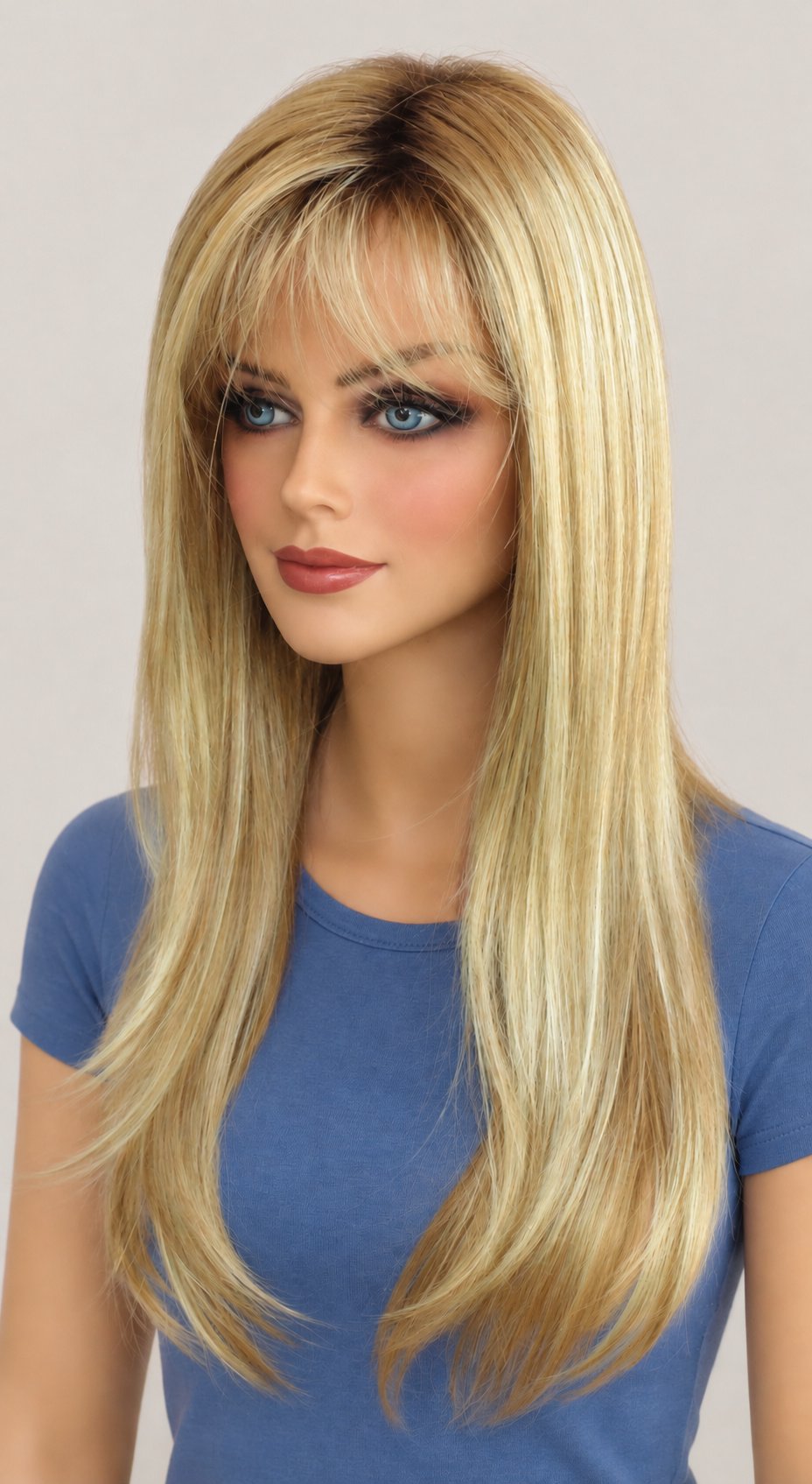 Robin Wig by Noriko - Machine Made Long Synthetic Nutmeg-F