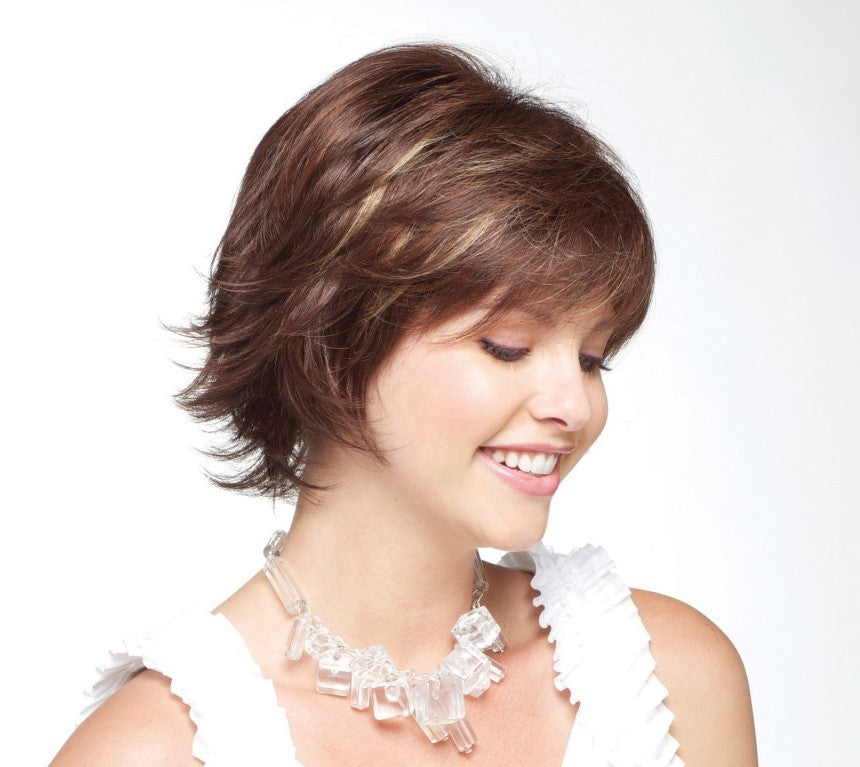 Noriko wig Ryan 1653  color Razberry Ice side view