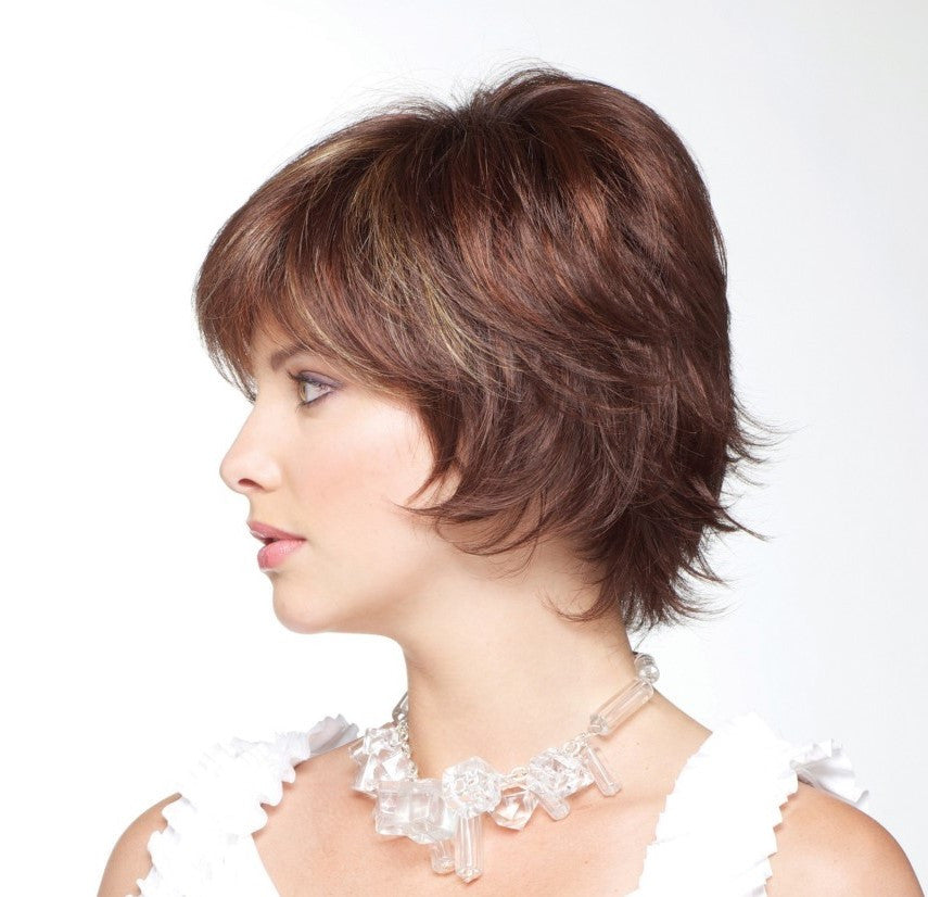 Noriko wig Ryan 1653  color Razberry Ice side view