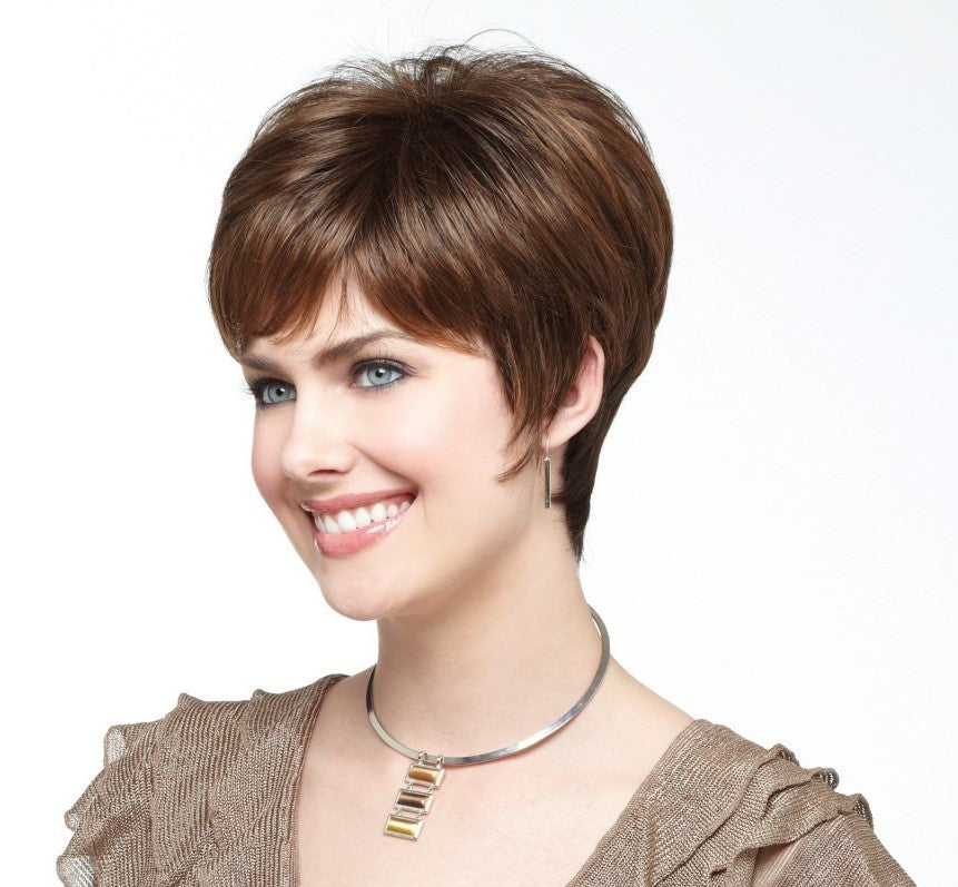 Noriko wig   1616 color Toasted Brown front view