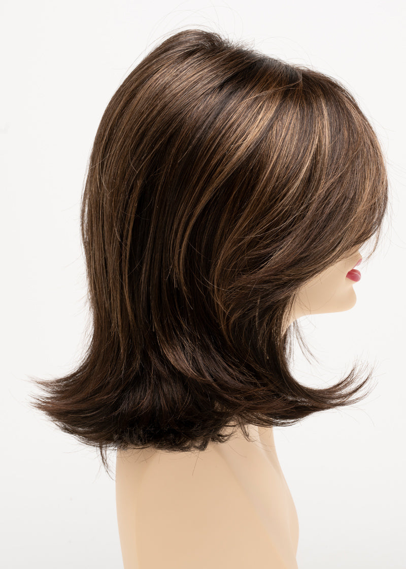 Sam | Envy | Lace Front Mono Top | Medium Layered Bob | Synthetic