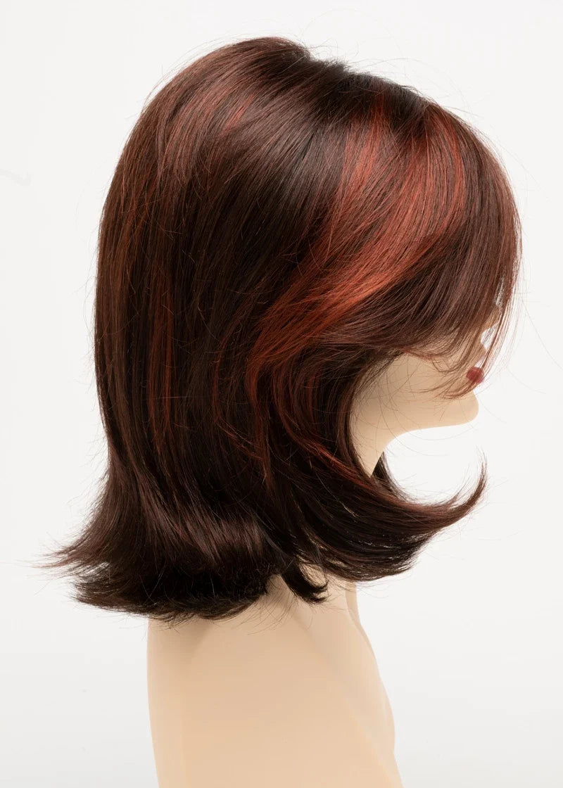 Sam | Envy | Lace Front Mono Top | Medium Layered Bob | Synthetic