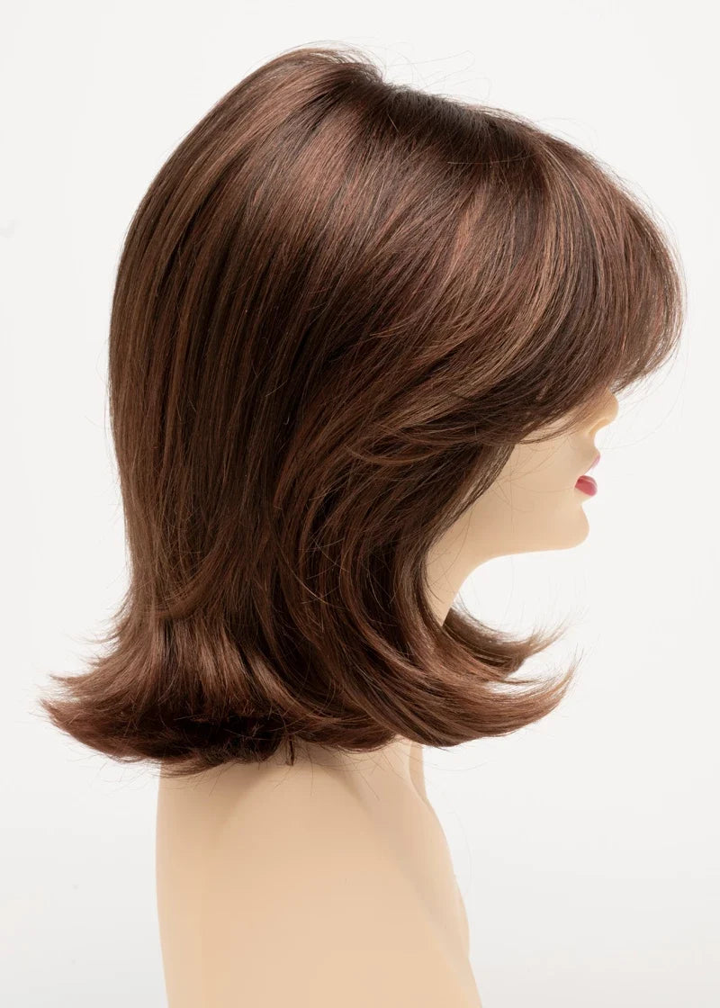 Sam | Envy | Lace Front Mono Top | Medium Layered Bob | Synthetic