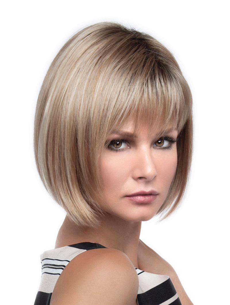 Petite Scarlett | Envy | Open Top | Medium Layered Bob | Synthetic