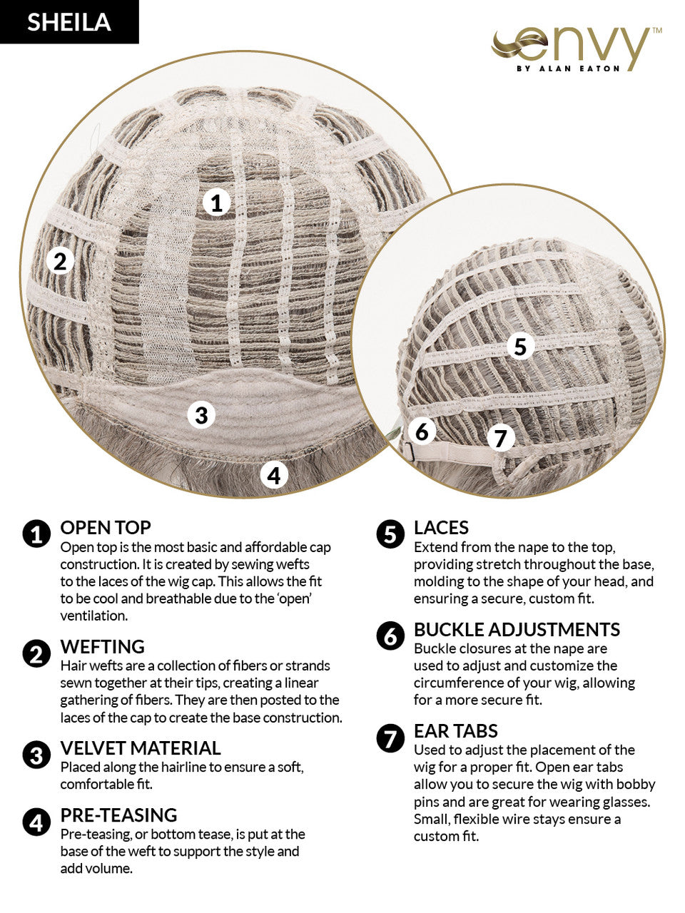 Sheila envy wigs cap style 2