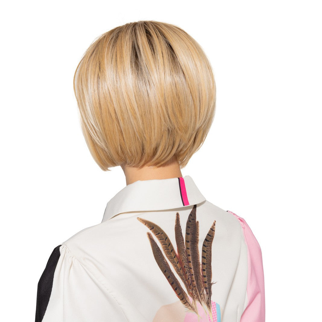 Smooth Cut Bob | Tressallure Wigs | Monotop Lace Front |  24/102/R12 / Back  View 2